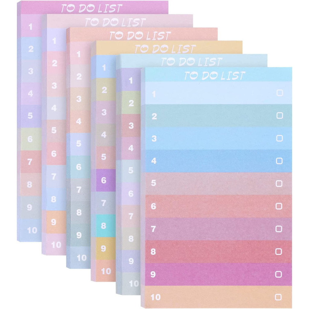Office Stationery Supply List - 50-страничные красочные градиентные липкие заметки, школьные