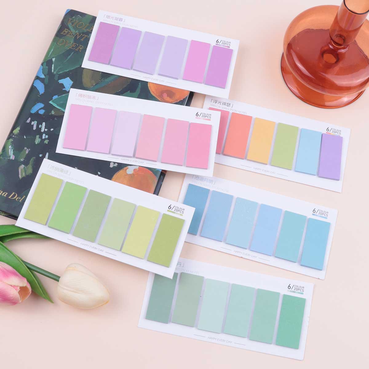 Office Stationery Supply List - 120 листов липких заметок с линейкой