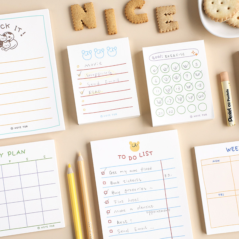 Office Stationery Supply List - Блокнот для записей серии Cute Plan