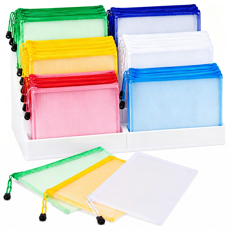 Portfolio Folder Zip - 5/20 шт. сетчатые папки-конверты на молнии