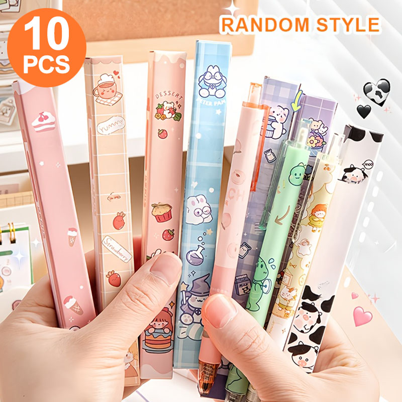 Stationery Supply Business - 10 одиночных гелевых ручек в подарочной