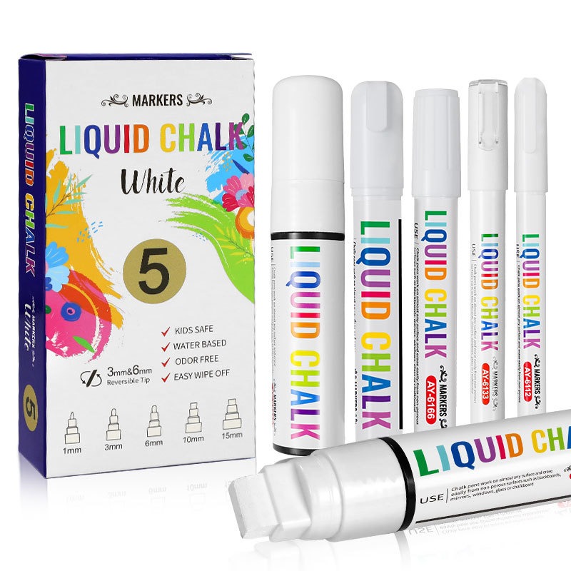 5 шт./компл. белые меловые мар – обзор и цена Whiteboard Marker Set