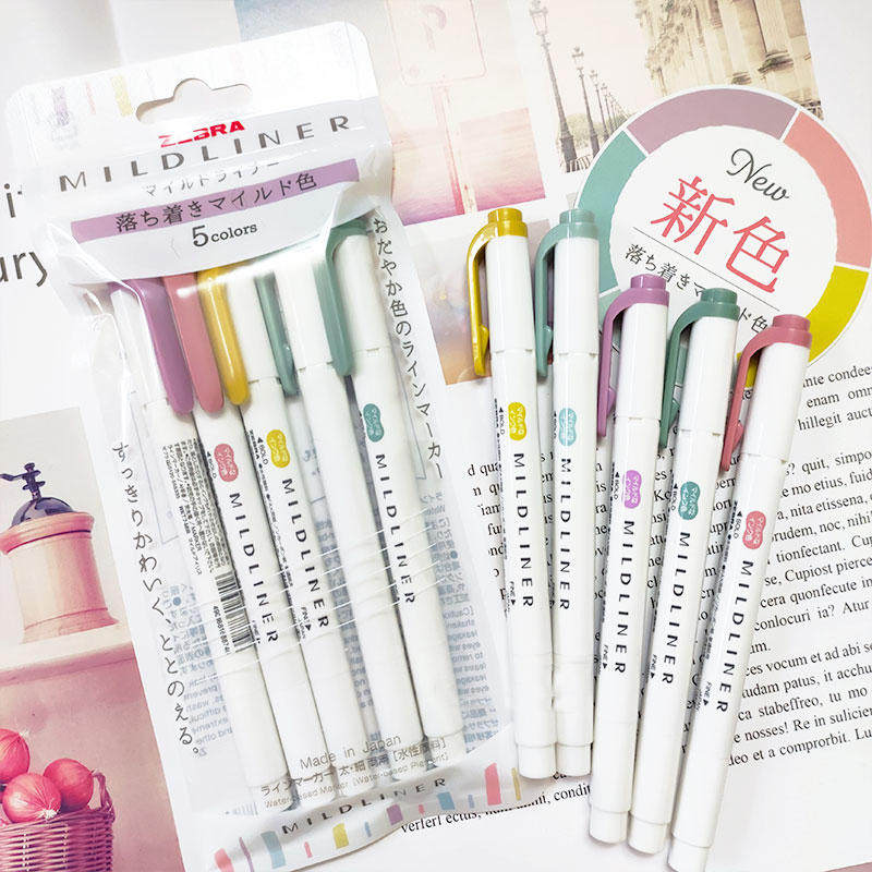 НОВЫЕ маркеры-хайлайнеры с зеб – обзор и цена Zebra Pen Mildliner