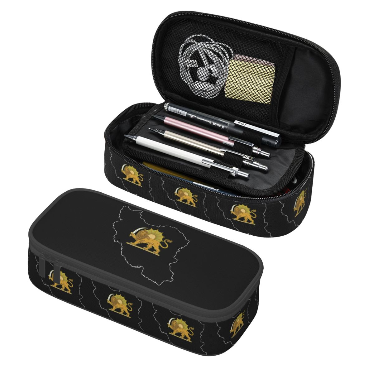 Черные пеналы с персидским льв – обзор и цена Lion Stationery & Office Supply(Kunshan)Co.Ltd