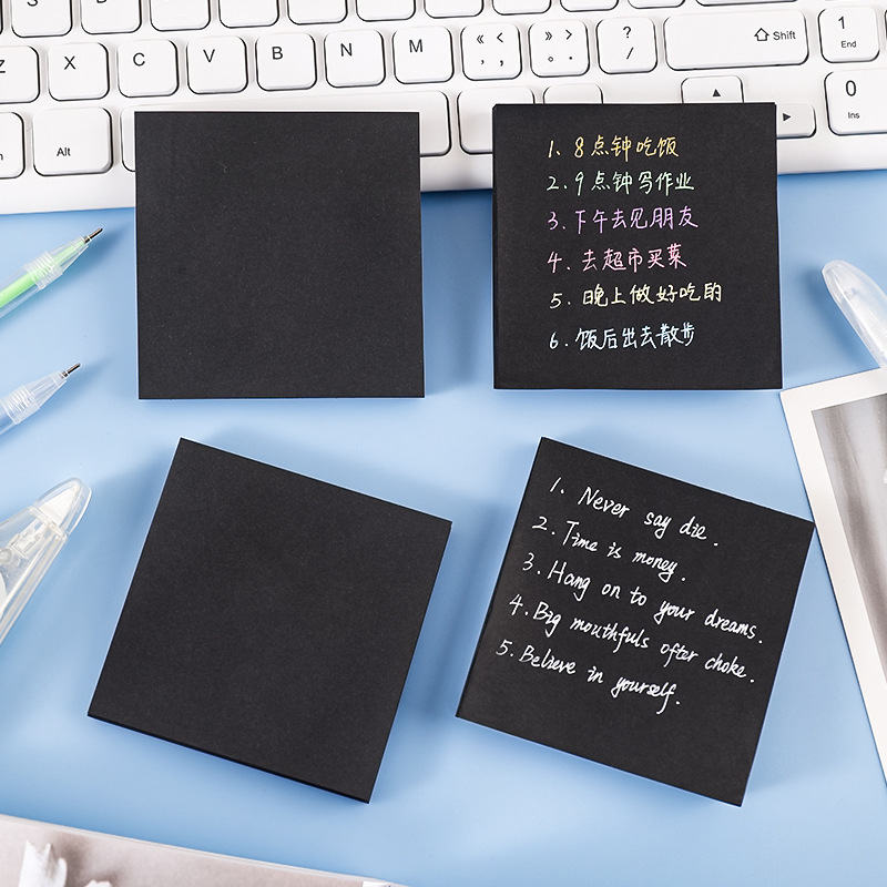 Черные клейкие заметки Black N – обзор и цена Office Stationery Supply List